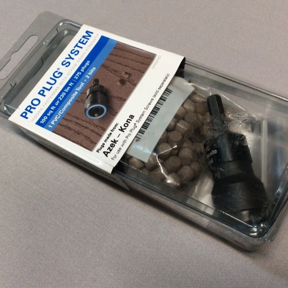 Pro Plug System Azek Kona 375 Plugs & Tool 100 Sq Ft 230 Lin Ft Starborn